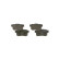 Brake Pad Set, disc brake BP1266 Bosch