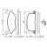 Brake Pad Set, disc brake BP127 Bosch