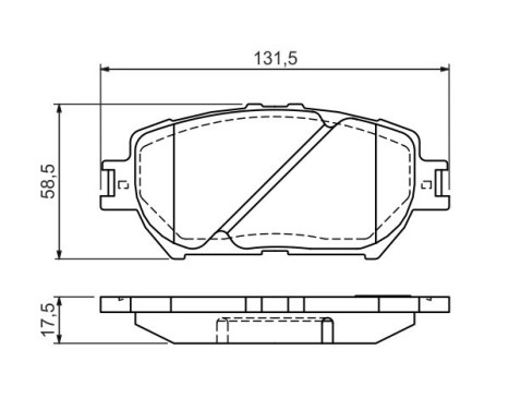 Brake Pad Set, disc brake BP1271 Bosch