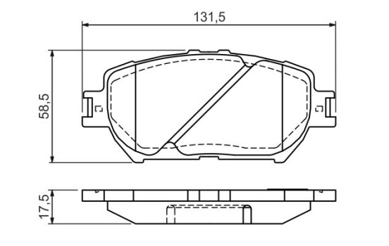 Brake Pad Set, disc brake BP1271 Bosch