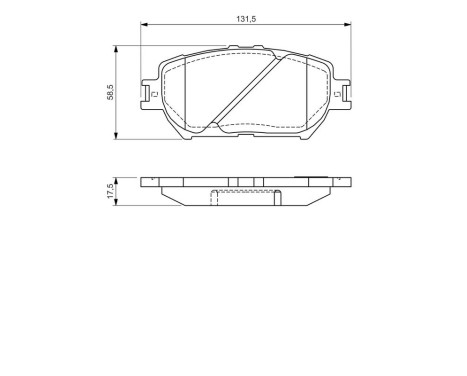 Brake Pad Set, disc brake BP1271 Bosch, Image 6