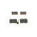 Brake Pad Set, disc brake BP1275 Bosch, Thumbnail 4