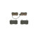Brake Pad Set, disc brake BP1275 Bosch, Thumbnail 6
