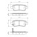 Brake Pad Set, disc brake BP1277 Bosch, Thumbnail 8