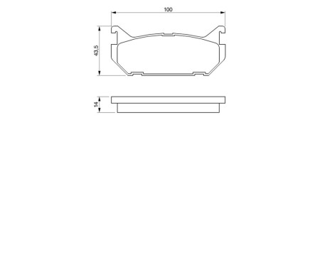 Brake Pad Set, disc brake BP128 Bosch, Image 8