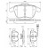 Brake Pad Set, disc brake BP1280 Bosch, Thumbnail 6