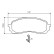 Brake Pad Set, disc brake BP1281 Bosch, Thumbnail 2