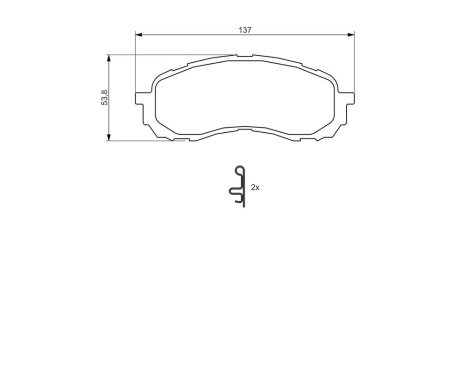 Brake Pad Set, disc brake BP1281 Bosch, Image 7