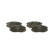 Brake Pad Set, disc brake BP1282 Bosch