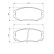 Brake Pad Set, disc brake BP1282 Bosch, Thumbnail 8