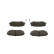 Brake Pad Set, disc brake BP1283 Bosch, Thumbnail 3