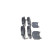 Brake Pad Set, disc brake BP1285 Bosch, Thumbnail 7
