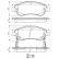 Brake Pad Set, disc brake BP1287 Bosch, Thumbnail 8