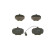 Brake Pad Set, disc brake BP129 Bosch