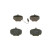 Brake Pad Set, disc brake BP129 Bosch, Thumbnail 3