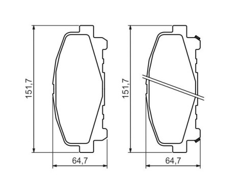 Brake Pad Set, disc brake BP1290 Bosch, Image 7