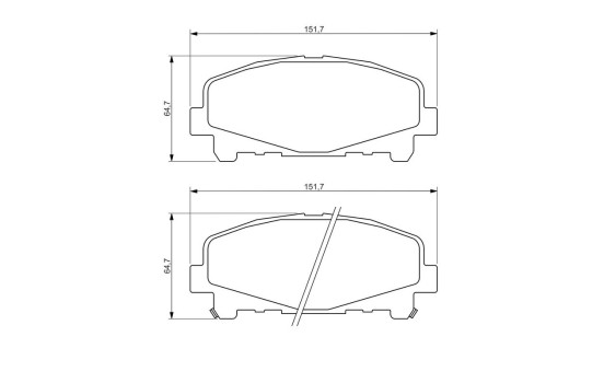 Brake Pad Set, disc brake BP1290 Bosch, Image 8