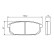 Brake Pad Set, disc brake BP1296 Bosch