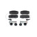 Brake Pad Set, disc brake BP1299 Bosch, Thumbnail 4