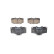 Brake Pad Set, disc brake BP130 Bosch