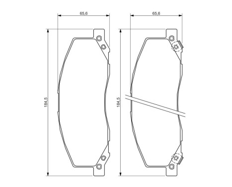 Brake Pad Set, disc brake BP1300 Bosch, Image 8