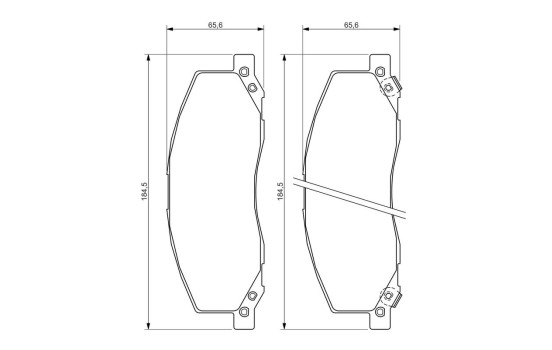 Brake Pad Set, disc brake BP1300 Bosch, Image 8