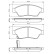Brake Pad Set, disc brake BP1302 Bosch, Thumbnail 8