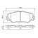 Brake Pad Set, disc brake BP1303 Bosch, Thumbnail 7