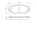 Brake Pad Set, disc brake BP1303 Bosch, Thumbnail 8
