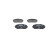 Brake Pad Set, disc brake BP1304 Bosch, Thumbnail 3