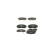 Brake Pad Set, disc brake BP1304 Bosch, Thumbnail 4