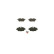 Brake Pad Set, disc brake BP1305 Bosch, Thumbnail 4