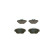 Brake Pad Set, disc brake BP1306 Bosch, Thumbnail 5