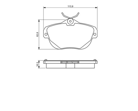 Brake Pad Set, disc brake BP1306 Bosch, Image 7