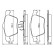 Brake Pad Set, disc brake BP1307 Bosch, Thumbnail 7