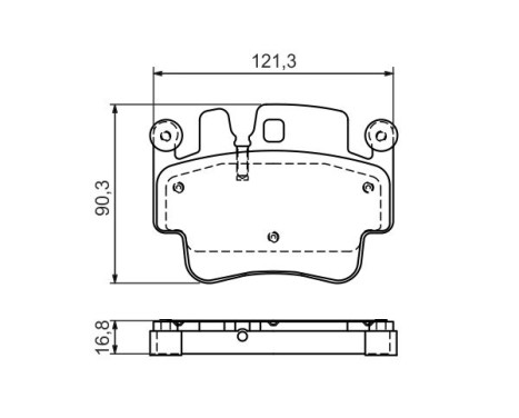 Brake Pad Set, disc brake BP1310 Bosch, Image 7