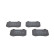 Brake Pad Set, disc brake BP1316 Bosch, Thumbnail 6