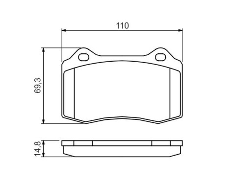 Brake Pad Set, disc brake BP1316 Bosch, Image 7