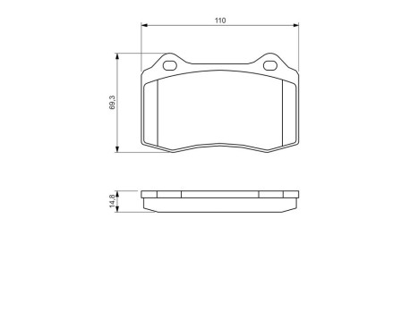 Brake Pad Set, disc brake BP1316 Bosch, Image 8
