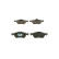 Brake Pad Set, disc brake BP1319 Bosch, Thumbnail 6