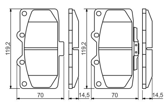 Brake Pad Set, disc brake BP1321 Bosch, Image 5