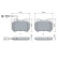 Brake Pad Set, disc brake BP1325 Bosch, Thumbnail 5