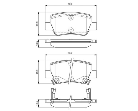 Brake Pad Set, disc brake BP1327 Bosch, Image 6