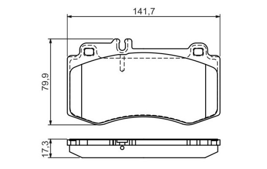 Brake Pad Set, disc brake BP1329 Bosch