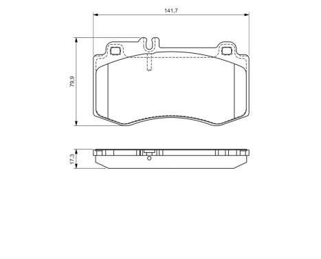 Brake Pad Set, disc brake BP1329 Bosch, Image 6