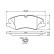 Brake Pad Set, disc brake BP1330 Bosch, Thumbnail 5