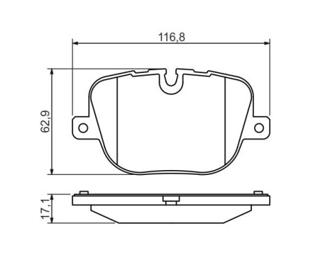 Brake Pad Set, disc brake BP1331 Bosch, Image 7