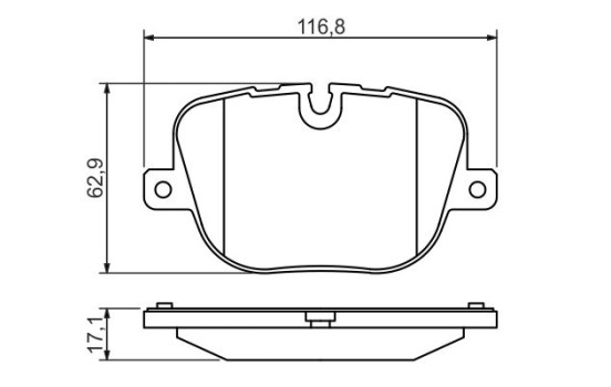 Brake Pad Set, disc brake BP1331 Bosch, Image 7