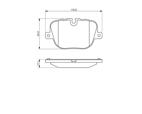Brake Pad Set, disc brake BP1331 Bosch, Image 8