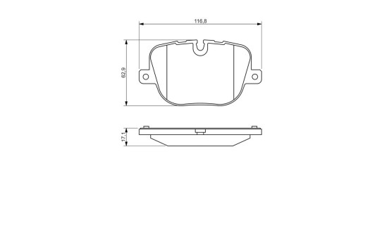 Brake Pad Set, disc brake BP1331 Bosch, Image 8
